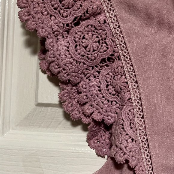 Adelyn Rae Dusty Rose Ruffle Dress - Picture 3 of 7